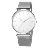 Minimalist Men Fashion Ultra-Thin Watches Simple Men Business Stainless Steel Mesh Belt Quartz Watch Relogio Masculino