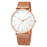 Minimalist Men Fashion Ultra-Thin Watches Simple Men Business Stainless Steel Mesh Belt Quartz Watch Relogio Masculino