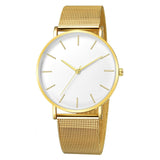 Minimalist Men Fashion Ultra-Thin Watches Simple Men Business Stainless Steel Mesh Belt Quartz Watch Relogio Masculino