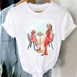 T-shirts Women Striped Boys Cute Mom Crown Mother Mama Ladies Fashion Clothes Graphic Tshirt Top Lady Print Female Tee T-Shirt