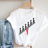 Women Casual Cartoon Cute Printing Funny Spring Summer 90s Ladies Fashion Clothes Print Tee Top Tshirt Female Graphic T-shirt