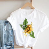 Women Casual Cartoon Cute Printing Funny Spring Summer 90s Ladies Fashion Clothes Print Tee Top Tshirt Female Graphic T-shirt