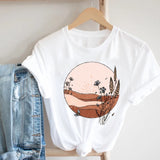 Women Casual Cartoon Cute Printing Funny Spring Summer 90s Ladies Fashion Clothes Print Tee Top Tshirt Female Graphic T-shirt