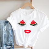 Women Casual Cartoon Cute Printing Funny Spring Summer 90s Ladies Fashion Clothes Print Tee Top Tshirt Female Graphic T-shirt
