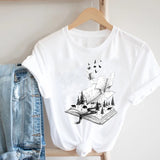 Women Casual Cartoon Cute Printing Funny Spring Summer 90s Ladies Fashion Clothes Print Tee Top Tshirt Female Graphic T-shirt