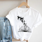 Women Casual Cartoon Cute Printing Funny Spring Summer 90s Ladies Fashion Clothes Print Tee Top Tshirt Female Graphic T-shirt