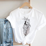 Women Casual Cartoon Cute Printing Funny Spring Summer 90s Ladies Fashion Clothes Print Tee Top Tshirt Female Graphic T-shirt