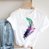Women Casual Cartoon Cute Printing Funny Spring Summer 90s Ladies Fashion Clothes Print Tee Top Tshirt Female Graphic T-shirt