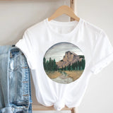 Women Casual Cartoon Cute Printing Funny Spring Summer 90s Ladies Fashion Clothes Print Tee Top Tshirt Female Graphic T-shirt