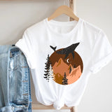 Women Casual Cartoon Cute Printing Funny Spring Summer 90s Ladies Fashion Clothes Print Tee Top Tshirt Female Graphic T-shirt