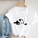 Women Casual Cartoon Cute Printing Funny Spring Summer 90s Ladies Fashion Clothes Print Tee Top Tshirt Female Graphic T-shirt