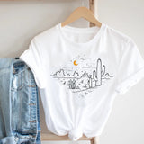 Women Casual Cartoon Cute Printing Funny Spring Summer 90s Ladies Fashion Clothes Print Tee Top Tshirt Female Graphic T-shirt