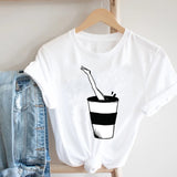 Women Casual Cartoon Cute Printing Funny Spring Summer 90s Ladies Fashion Clothes Print Tee Top Tshirt Female Graphic T-shirt