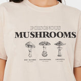 Vintage Fashion Mushroom Print Oversized T Shirt - modify products 511