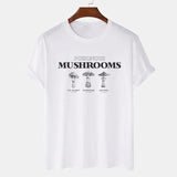 Vintage Fashion Mushroom Print Oversized T Shirt - modify products 511