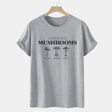 Vintage Fashion Mushroom Print Oversized T Shirt - modify products 511